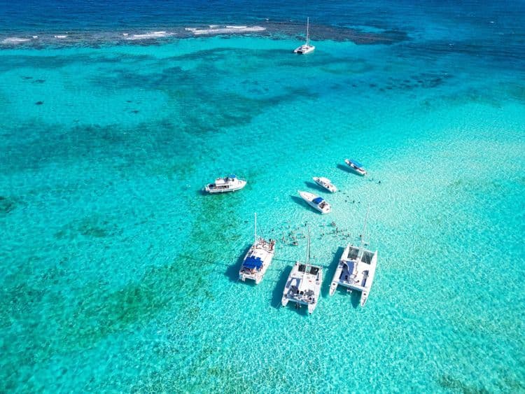 Catamaran to Stingray City